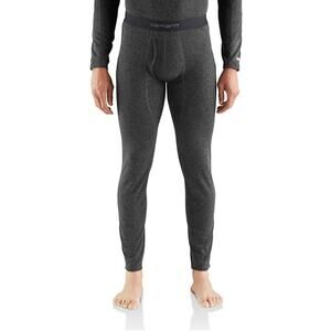 Carhartt Men's Base Layer Thermal Pants Midweight Poly Wool Black Size Large
